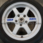 JDM Volk Racing TE37 White 15 inch Wheels 